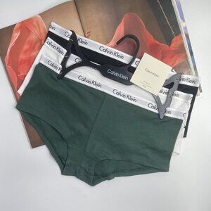 NWT Calvin Klein Women Ribbed Boyshorts 3 Pack